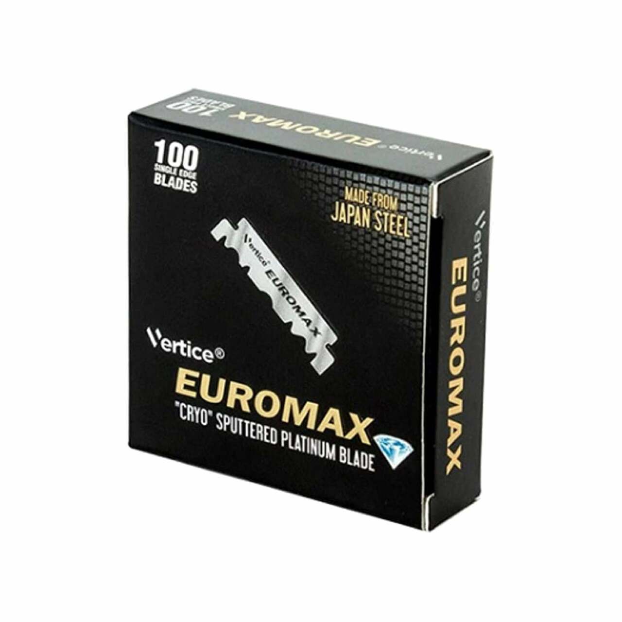 Euromax Platinum Coated Single Edge Razor Blades 100 Blades
