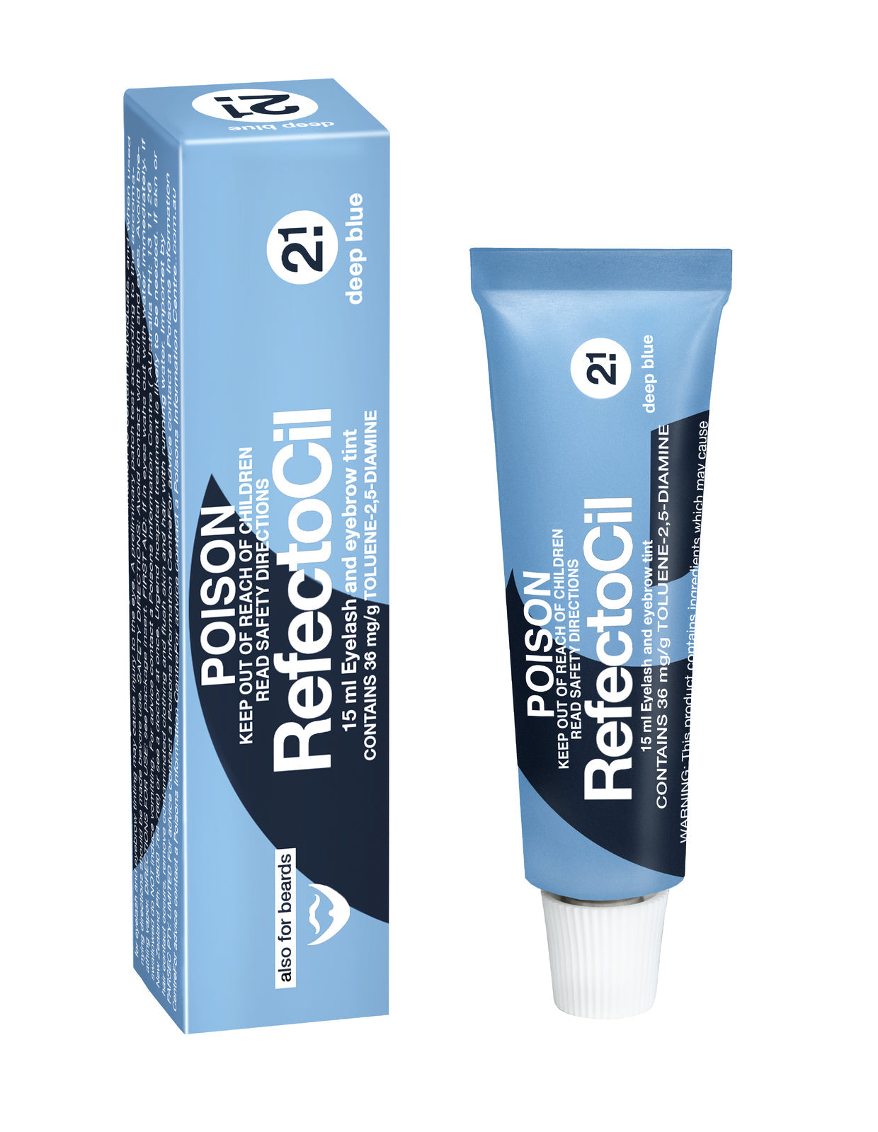 3x RefectoCil Eyelash and Eyebrow Tint 2.1 Deep Blue 15ml