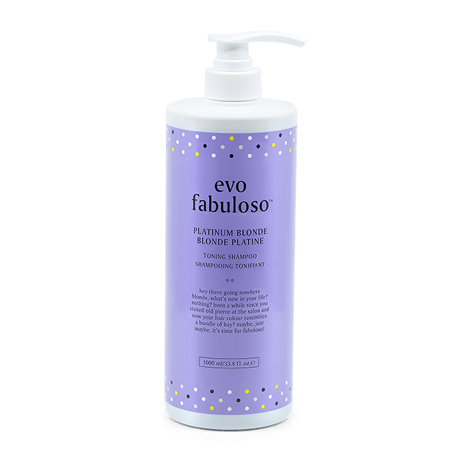 Evo Fabuloso Platinum Blonde Toning Shampoo 1L