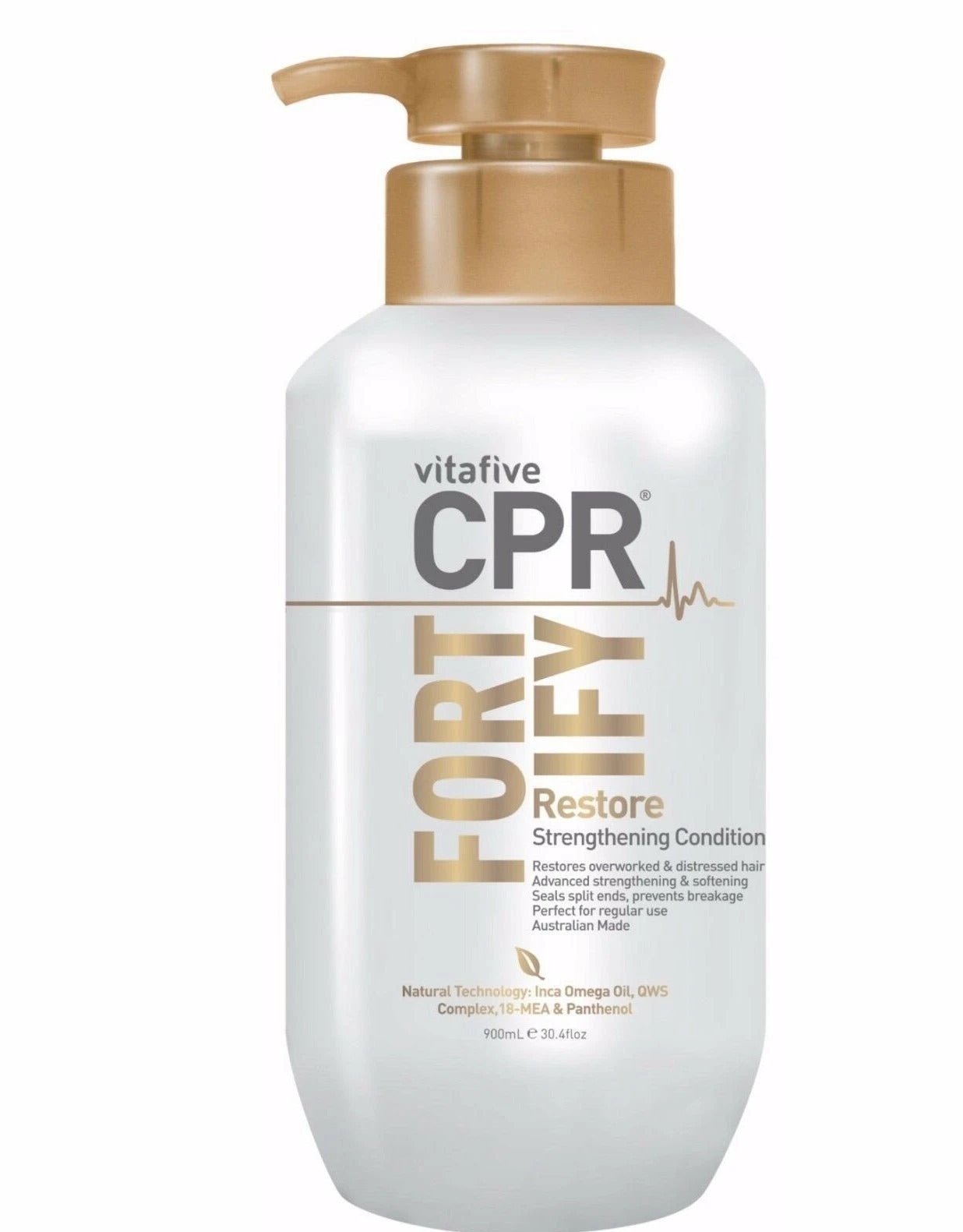 3x Vitafive CPR FORTIFY Restore Strengthening Conditioner 900ml