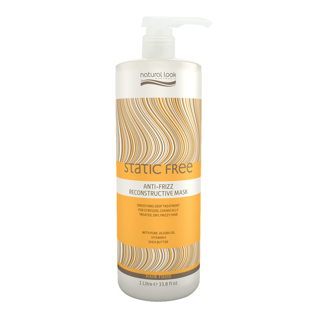 Natural Look Static Free Anti-Frizz Reconstructive Mask 1L