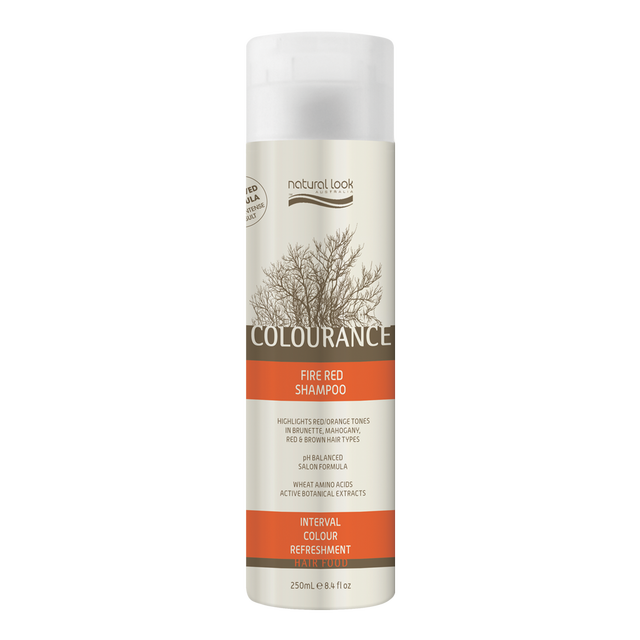 6x Natural Look Colourance Fire Red Shampoo 250ml
