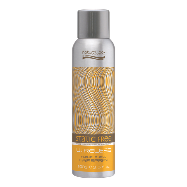 6x Natural Look Static Free Wireless Flexible Hold Hairspray 100g
