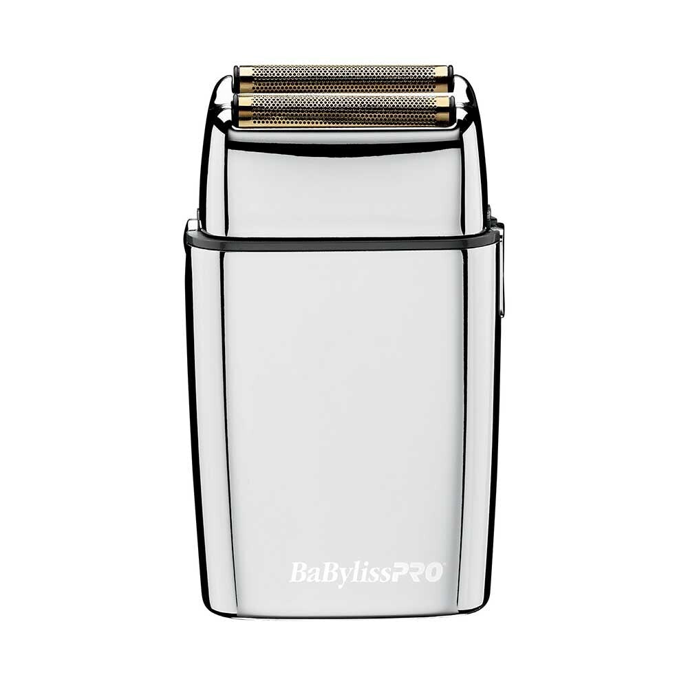 3x BaBylissPRO FoilFX02 Metal Double Foil Shaver Silver