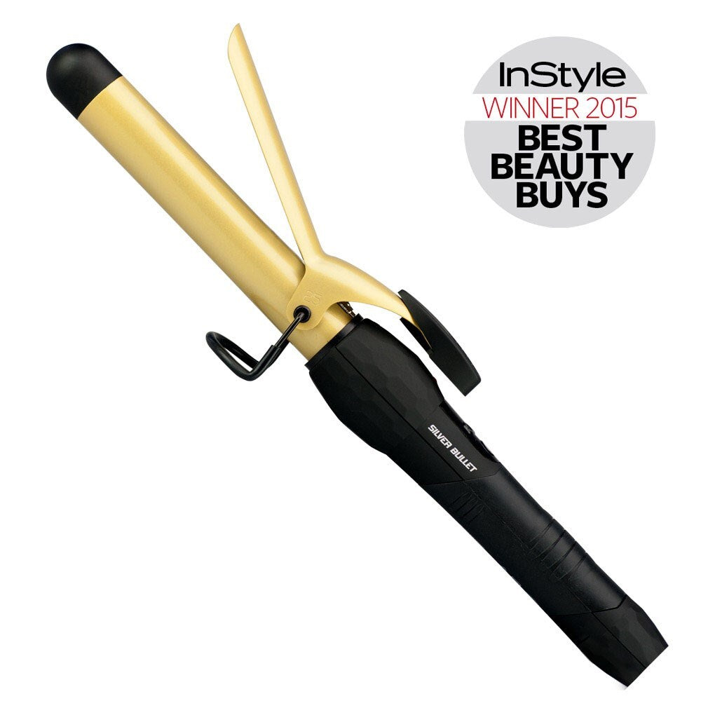 Silver Bullet Fastlane Gold Ceramic 25mm Curling Iron