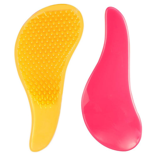 Premium Pin Company 999 Detangler Hair Brush Pink/Yellow