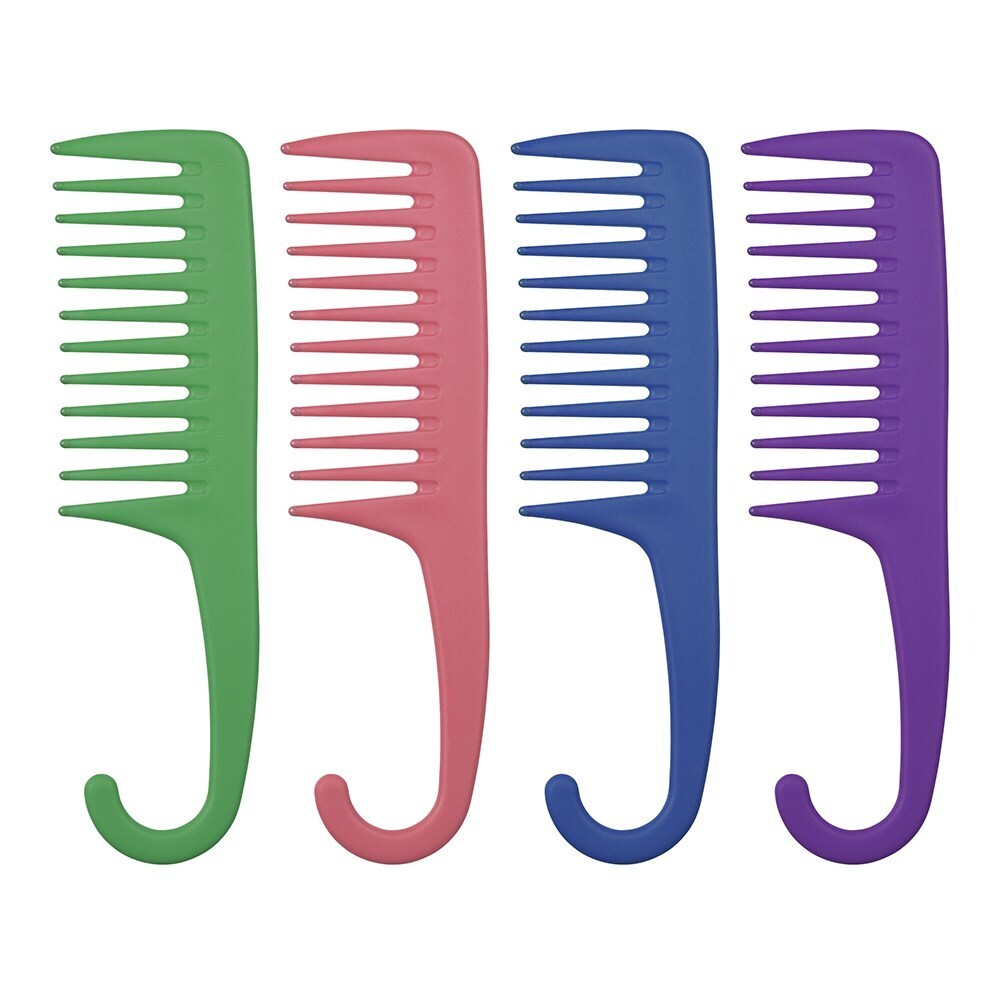 6x Premium Pin Company 999 Shampoo Comb Pink