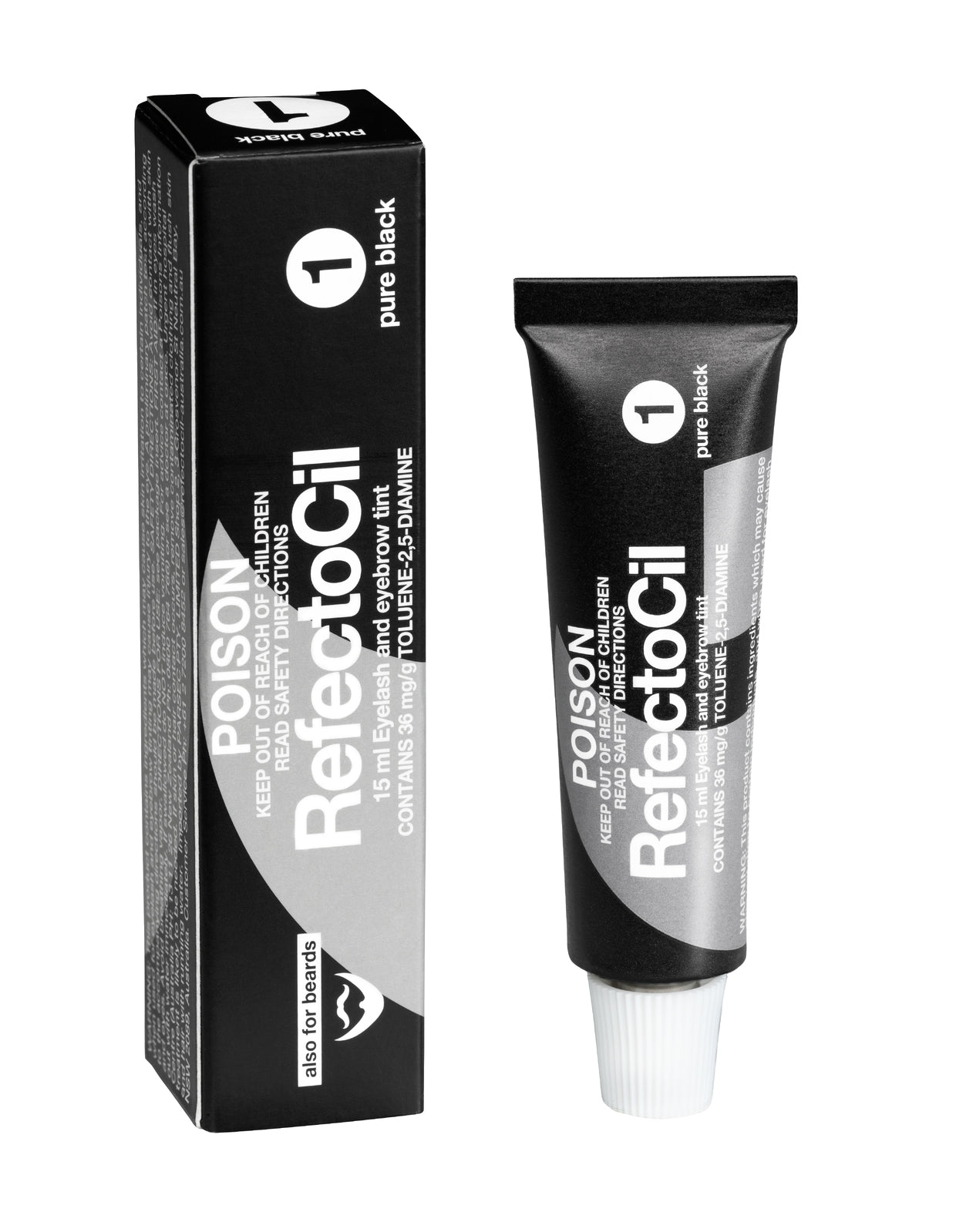 3x RefectoCil Eyelash and Eyebrow Tint 1 Pure Black 15ml