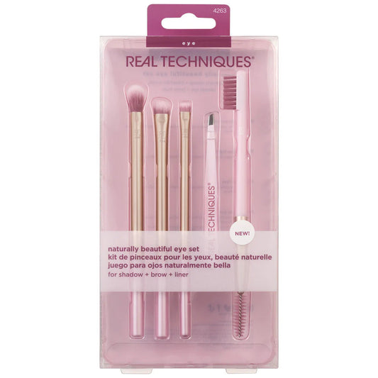 3x Real Techniques Naturally Beautiful Eye Set 5 Piece Set