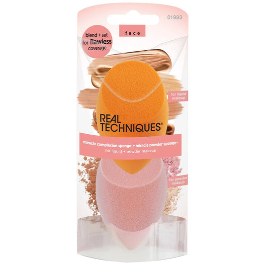 3x Real Techniques Miracle Complexion & Miracle Powder Sponge Duo