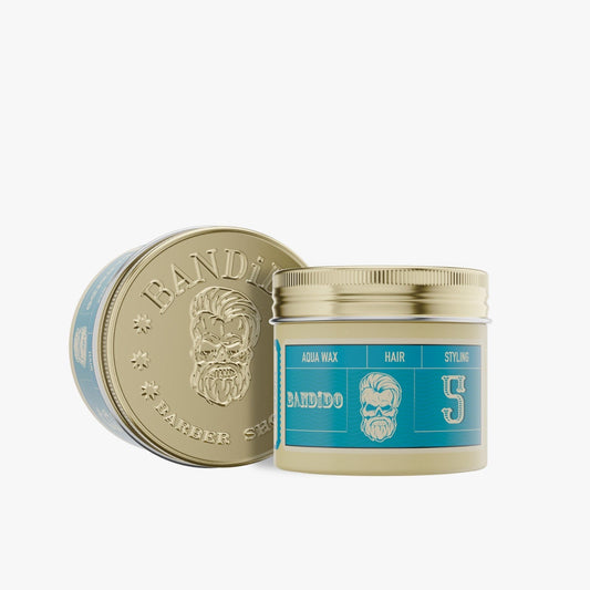 6x Bandido Aqua Wax 5 Blue - Medium Hold 125ml