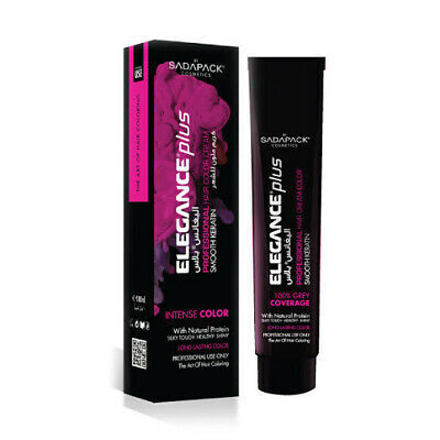 3x Elegance Plus Professional Hair Colour Cream 100ml- 7.1 Ash Blonde