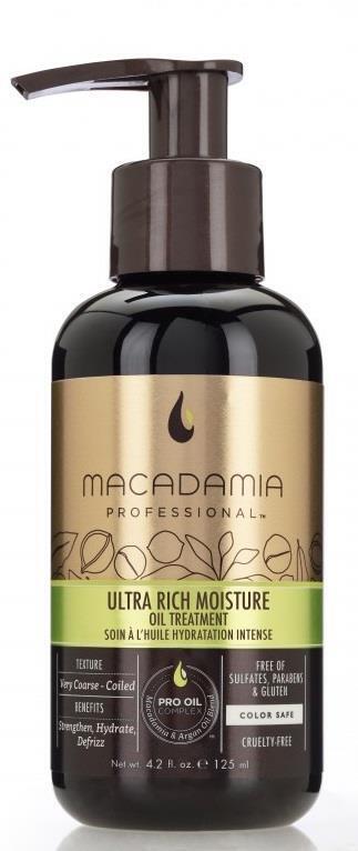 3x Macadamia Professional Nourishing Moisture Oil Treatment 125ml