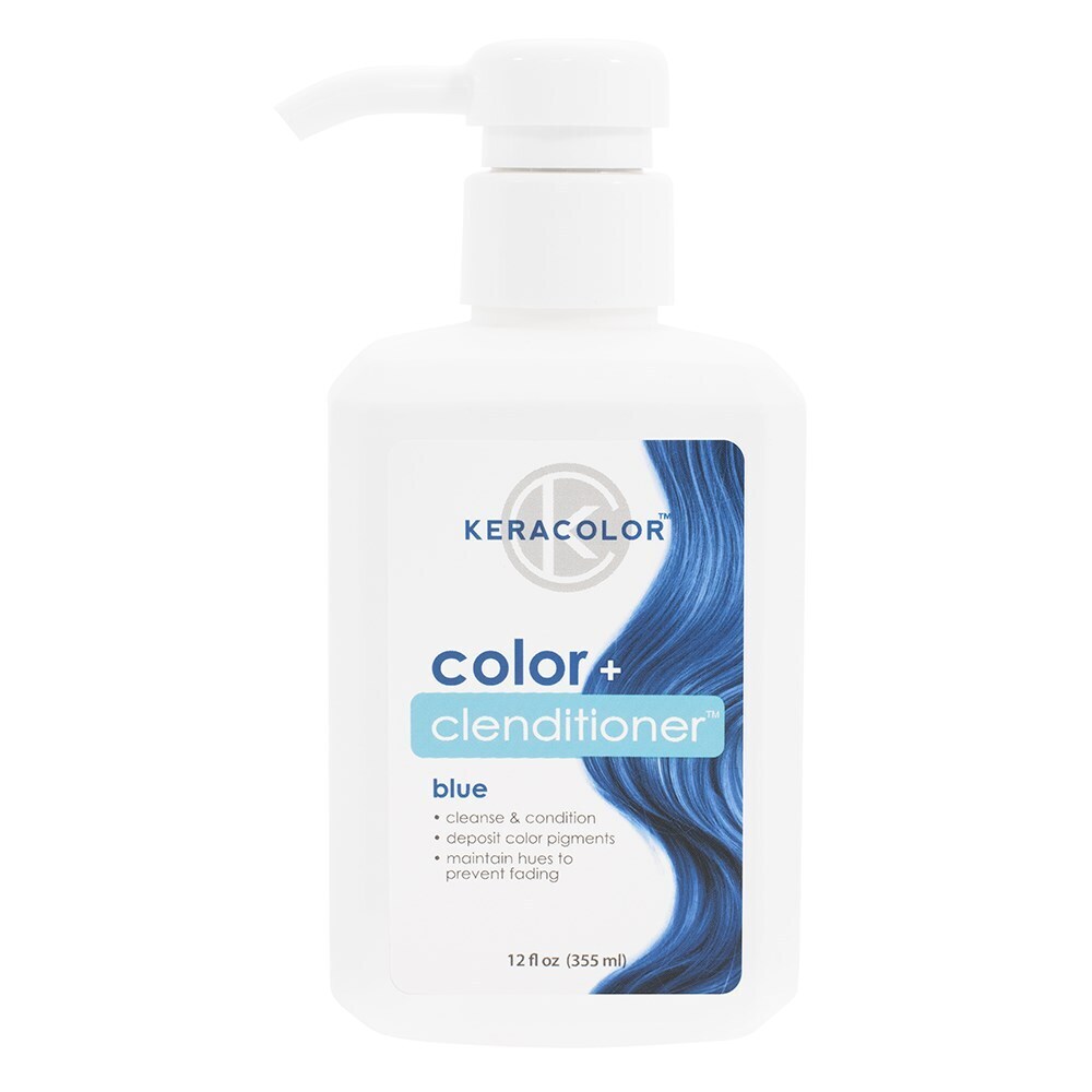 6x Keracolor Color Clenditioner Colouring Shampoo Blue 355ml