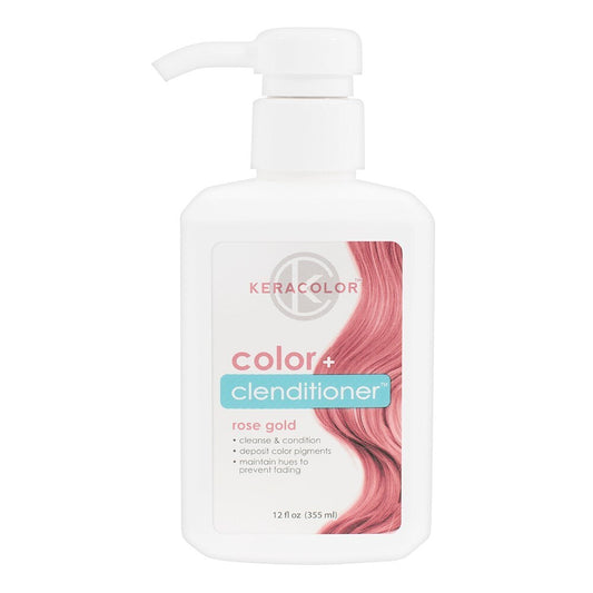 3x Keracolor Color Clenditioner Colouring Shampoo Rose Gold 355ml