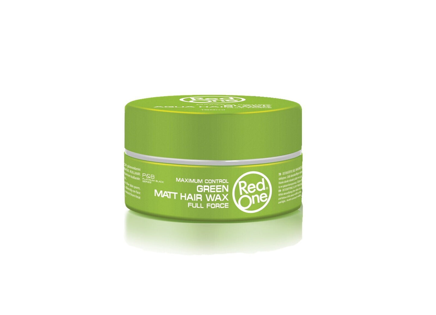 6x RedOne Matte Hair Wax Green 150ml