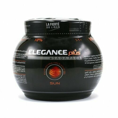 3x Elegance Plus 24HR Extra Hold Hair Gel Sun 1000ml