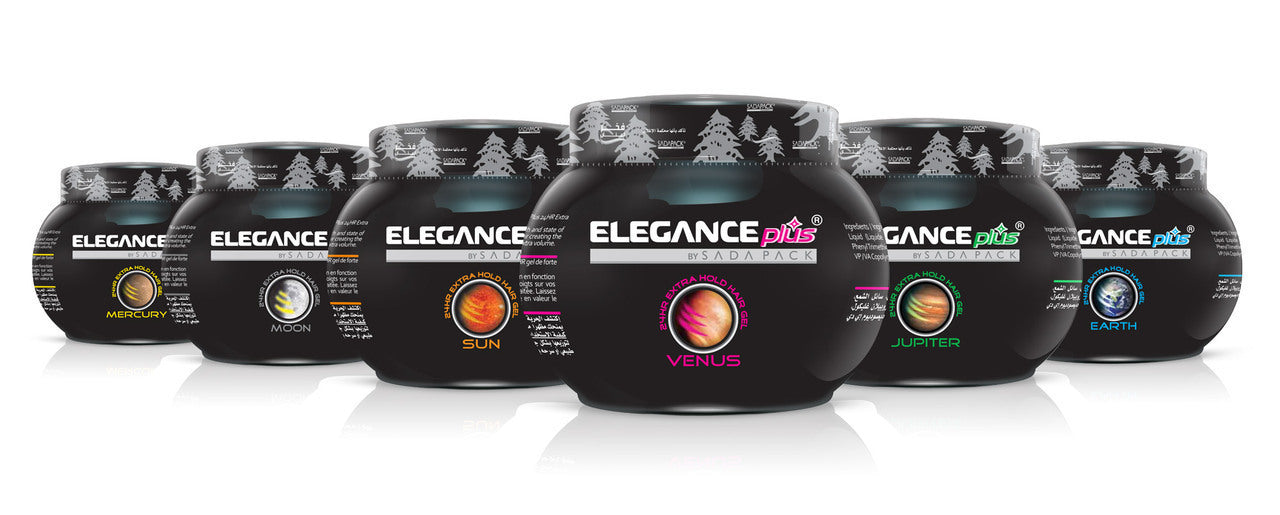 6x Elegance Plus 24HR Extra Hold Hair Gel Moon 1000ml