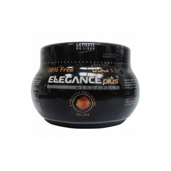 3x Elegance Plus 24HR Extra Hold Hair Gel Sun 500ml