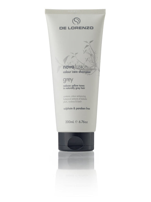 3x De Lorenzo Novafusion Grey Colour Care Shampoo 200ml