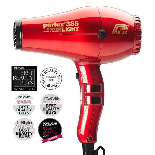 6x Parlux 385 Power Light Ceramic Ionic Hair Dryer Red