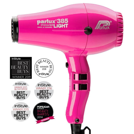 6x Parlux 385 Power Light Ceramic Ionic Hair Dryer Fuchsia