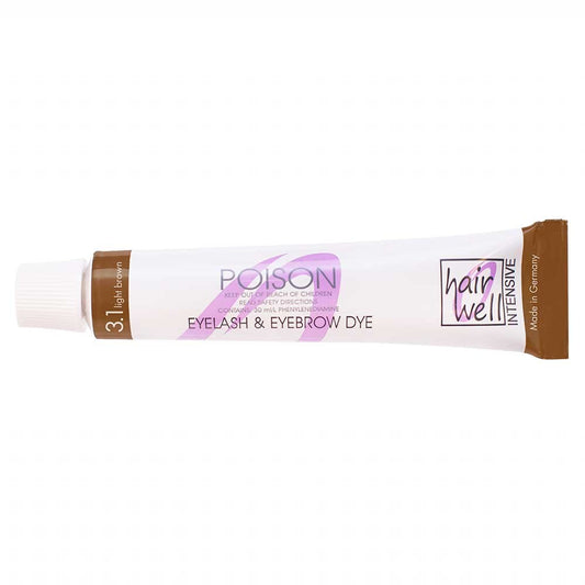 Hairwell Eyelash Eyebrow Tint Light Brown 20ml