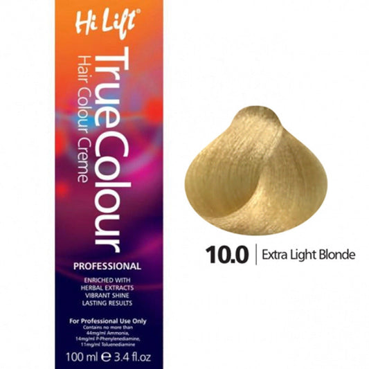 3x Hi Lift True Colour 10.0 Extra Light Blonde 100ml