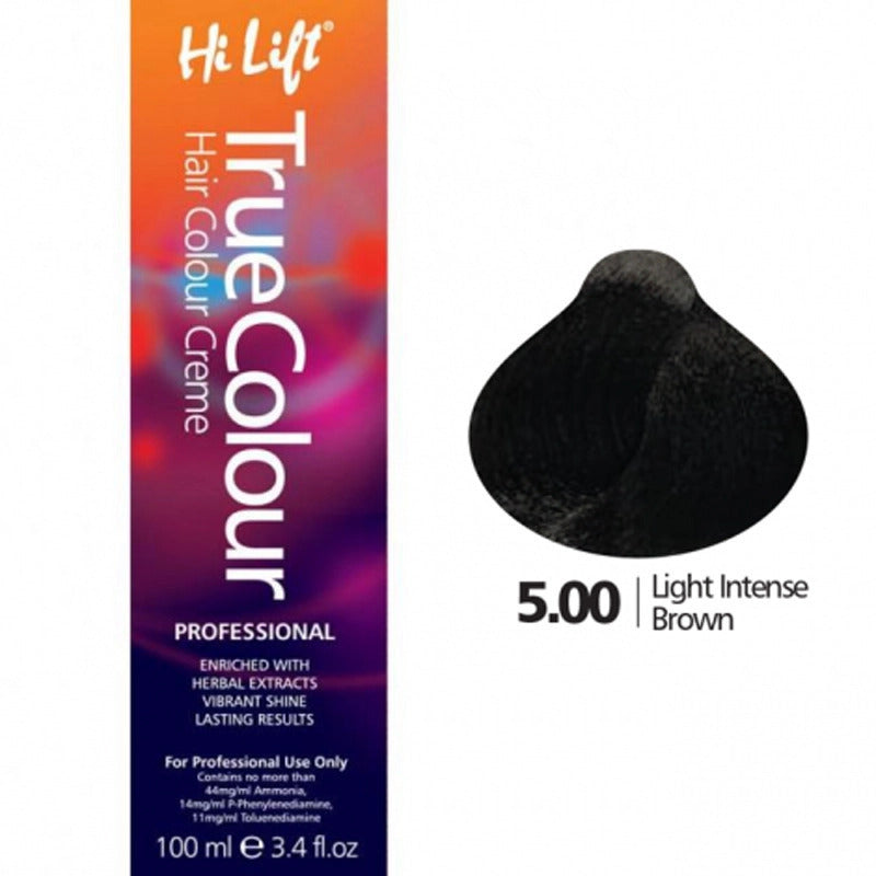 6x Hi Lift True Colour 5.00 Light Intense Brown 100ml