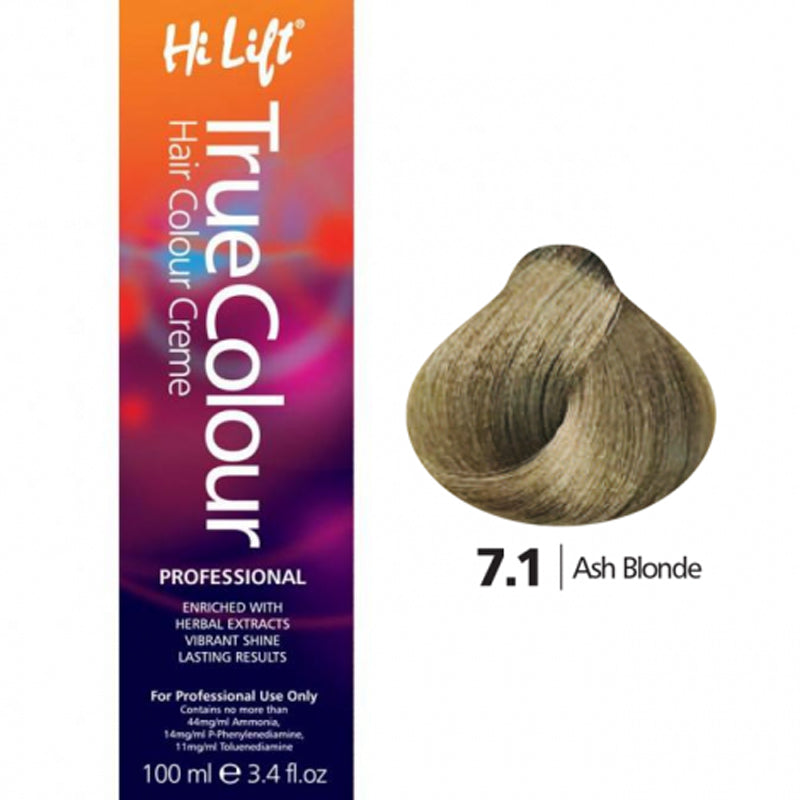 6x Hi Lift True Colour 7.1 Ash Blonde 100ml