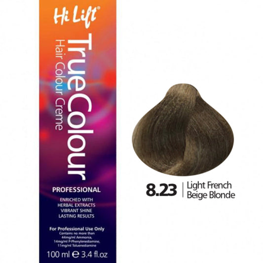 3x Hi Lift True Colour 8.23 Light French Beige Blonde 100ml