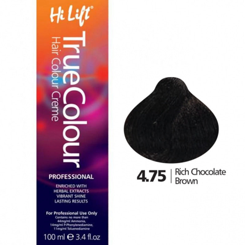 3x Hi Lift True Colour 4.75 Rich Chocolate Brown 100ml