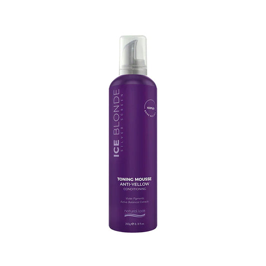 3x Natural Look Silver Screen Ice Blonde Conditioning Mousse 250g