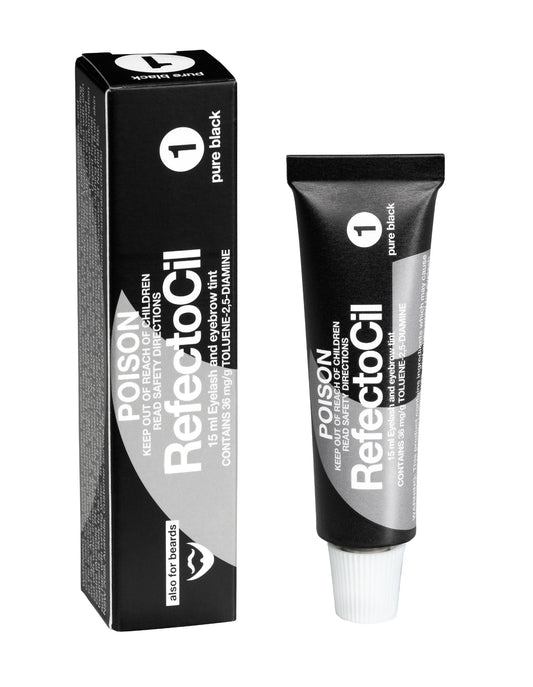 RefectoCil Eyelash and Eyebrow Tint 1 Pure Black 15ml